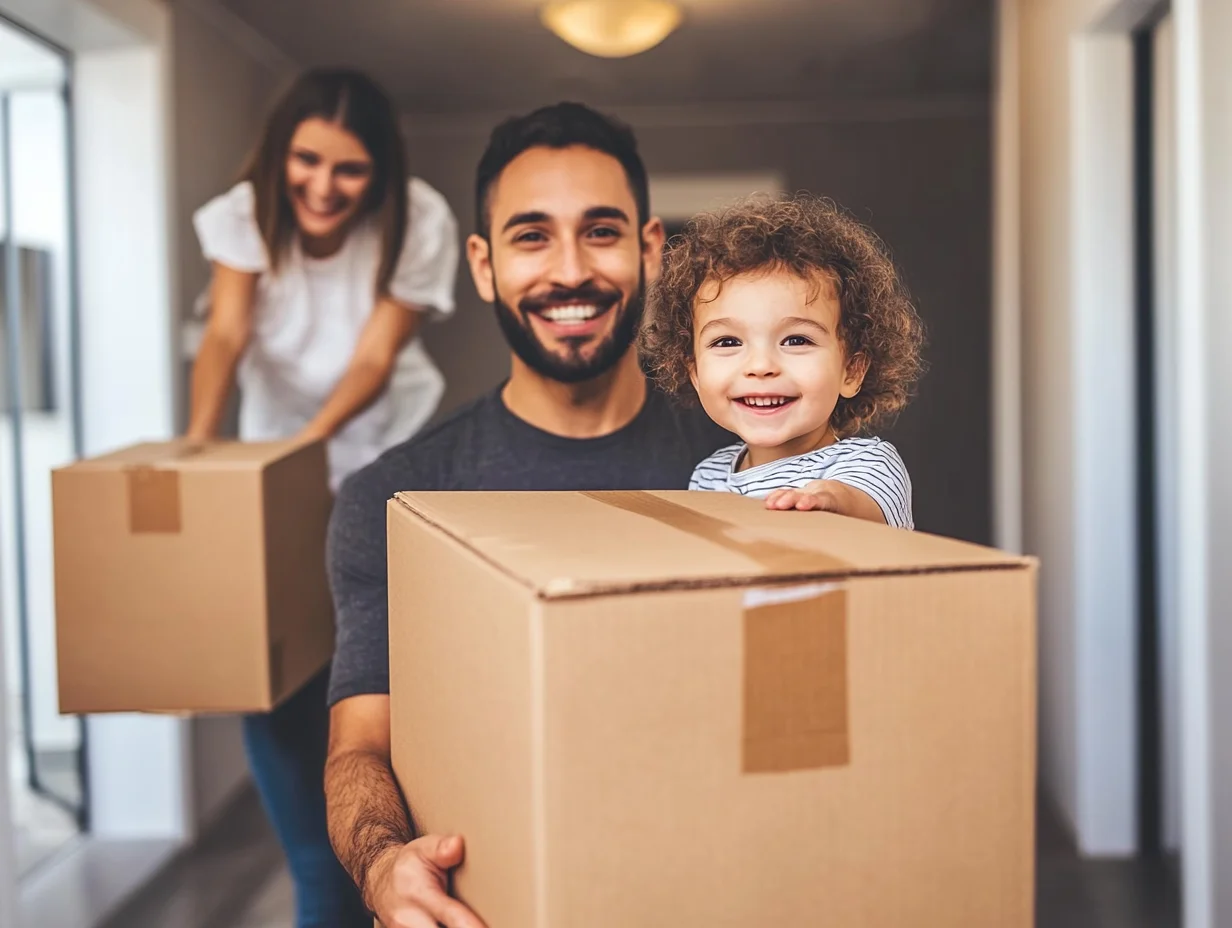 Family moving into new home with help from personal loan